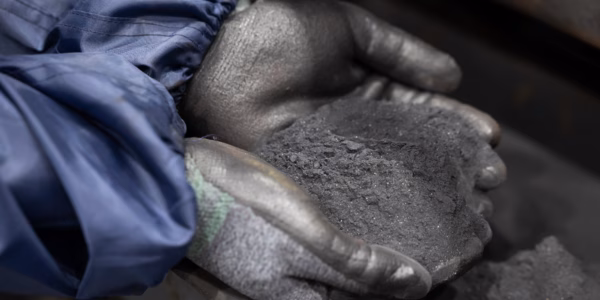 Battery powder from vehicle batteries. Photographer: SeongJoon Cho/Bloomberg